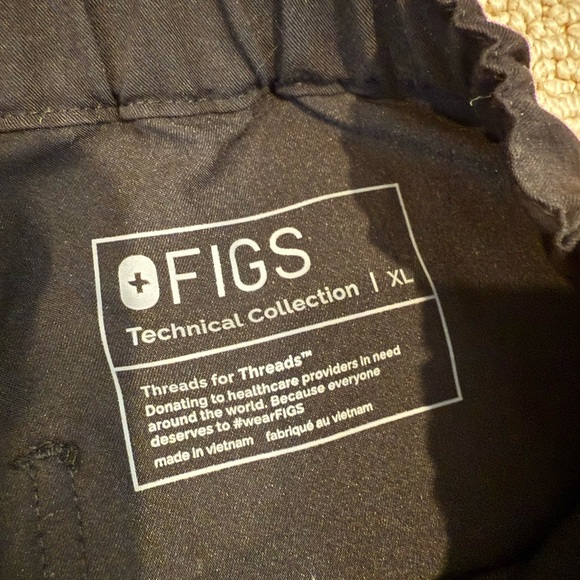 Figs Technical Collection Black Scrub Pants - Picture 4 of 8